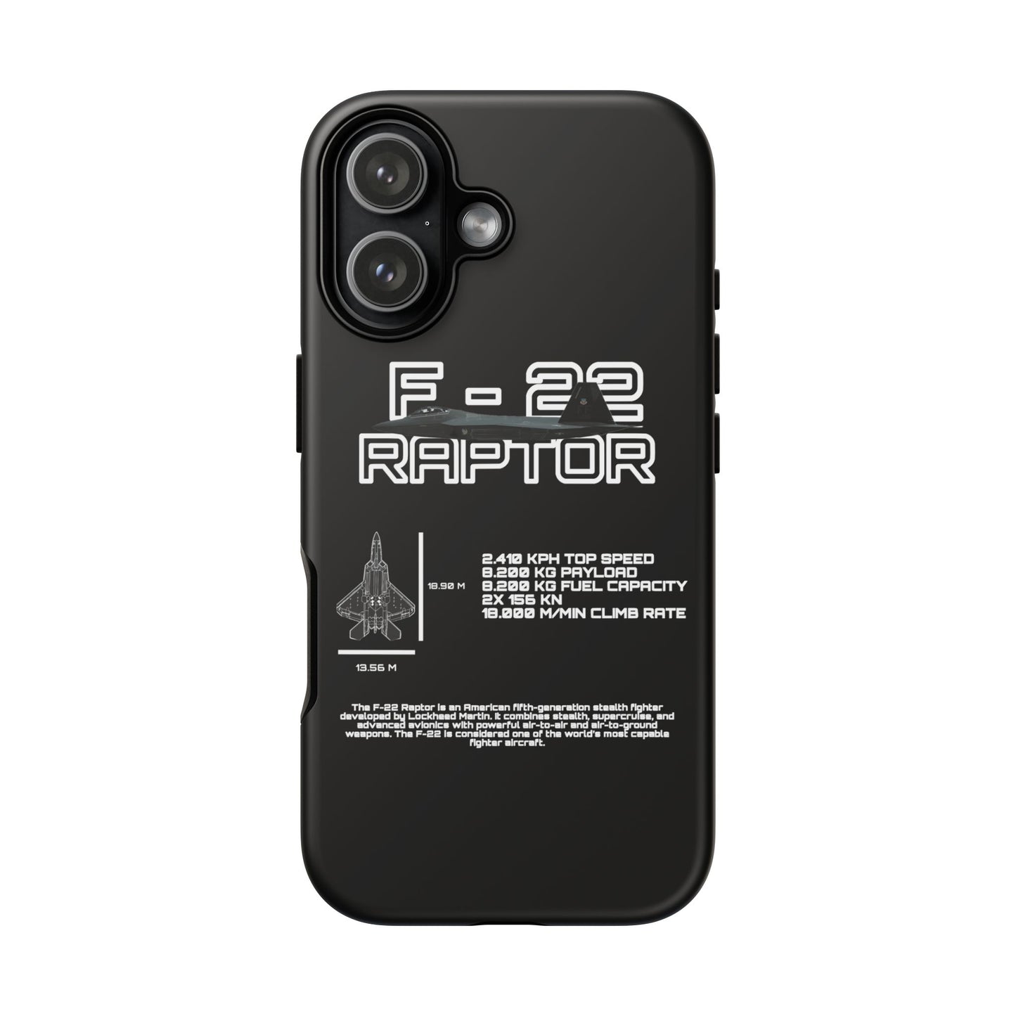 F-22 Raptor Phone Case