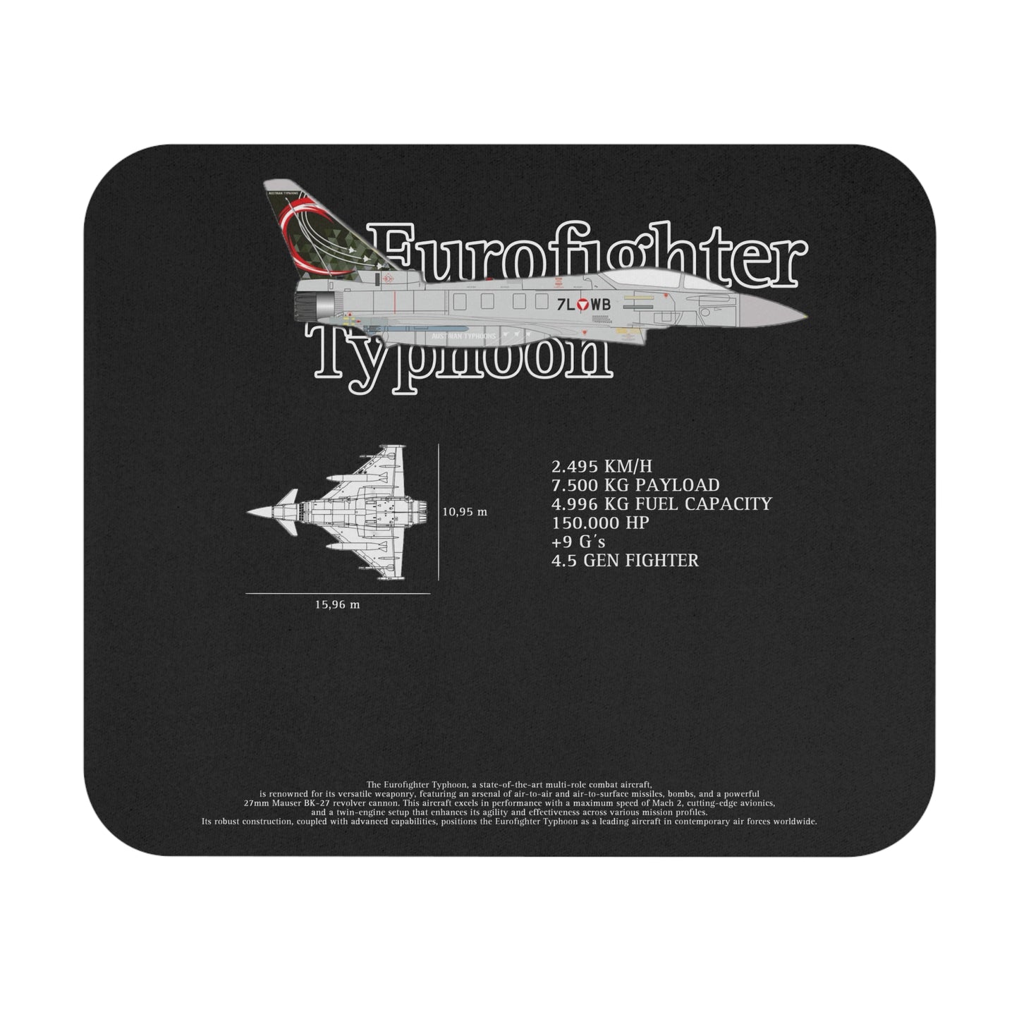 Eurofighter Typhoon Small Mousepad