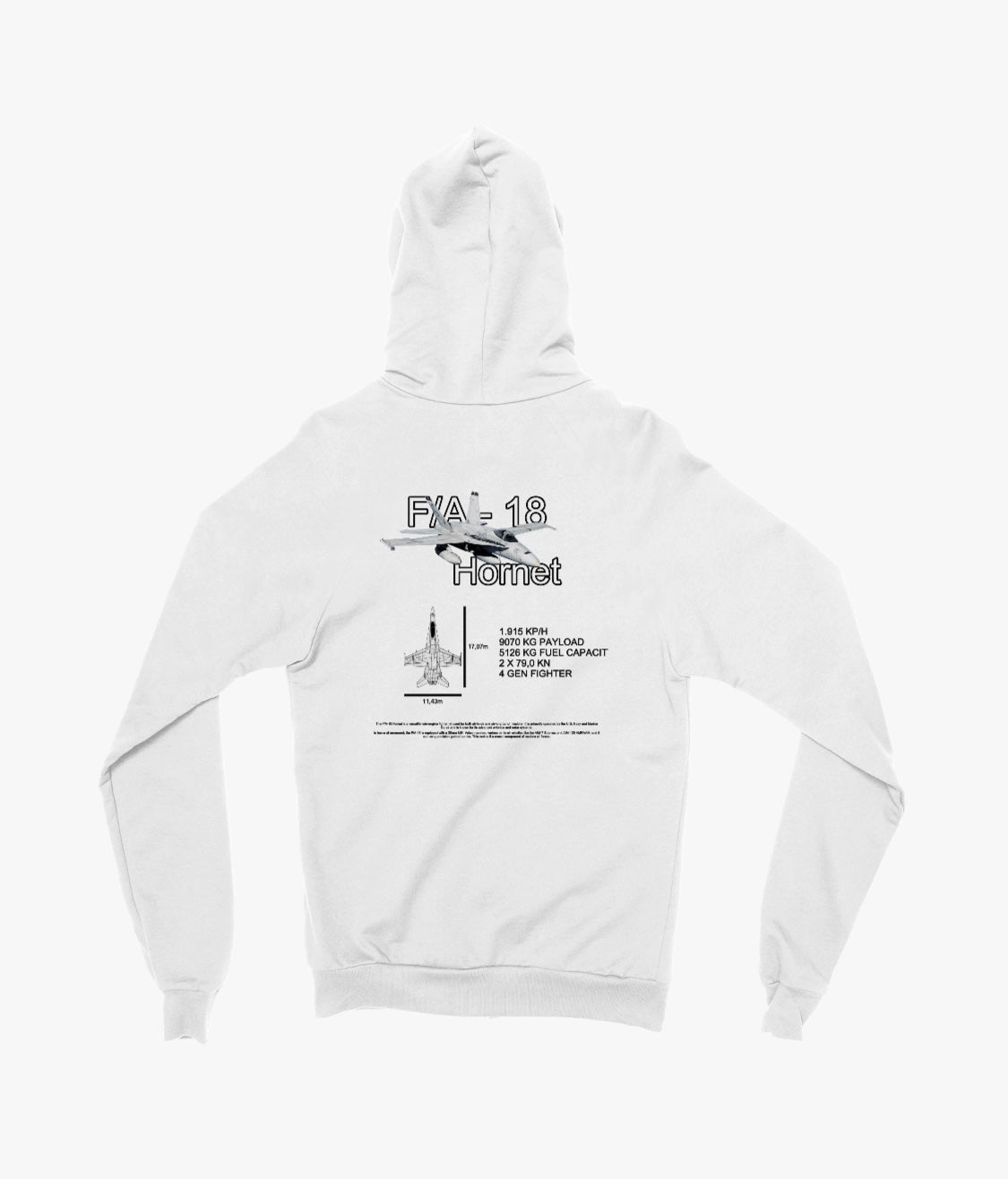 F-18 Classic Unisex Zip-Hoodie