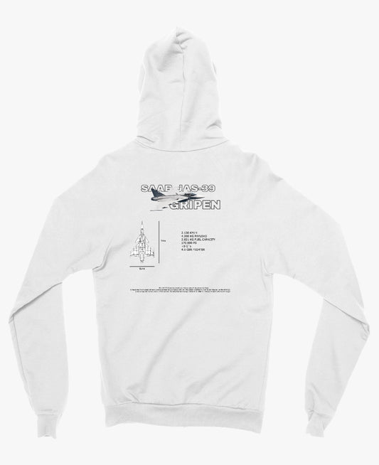 Saab Gripen Classic Unisex Zip-Hoodie